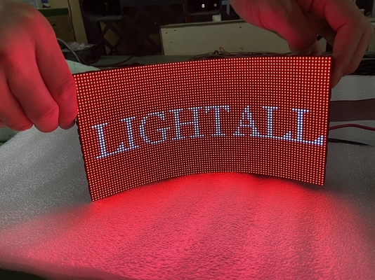 Buona flessibilità Modulo LED morbido con angolo di visione della luminosità piegato 120o